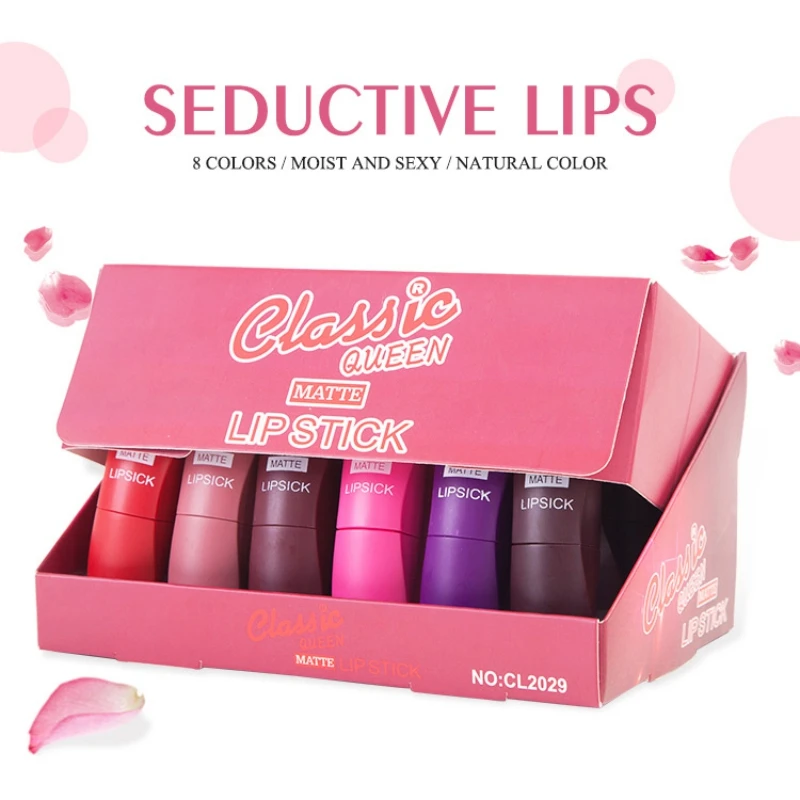 Матовая помада водостойкая бархатная Помада для губ 18 видов цветов сексуальные