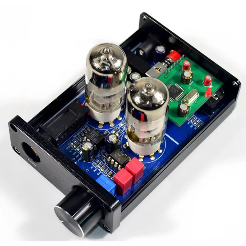 Усилитель для наушников HiFi 6J9, вакуумный ламповый предусилитель, контроль тона, Стерео предусилитель PCM2706, USB DAC декодер
