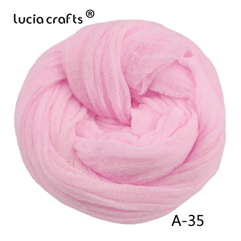 A35 6pcs Lucia crafts приблизительно 1,5-1,8 м разноцветные нейлоновые чулки материал для изготовления цветов аксессуары ручной работы 6 шт/20 шт C0102 - Цвет: A35 6pcs