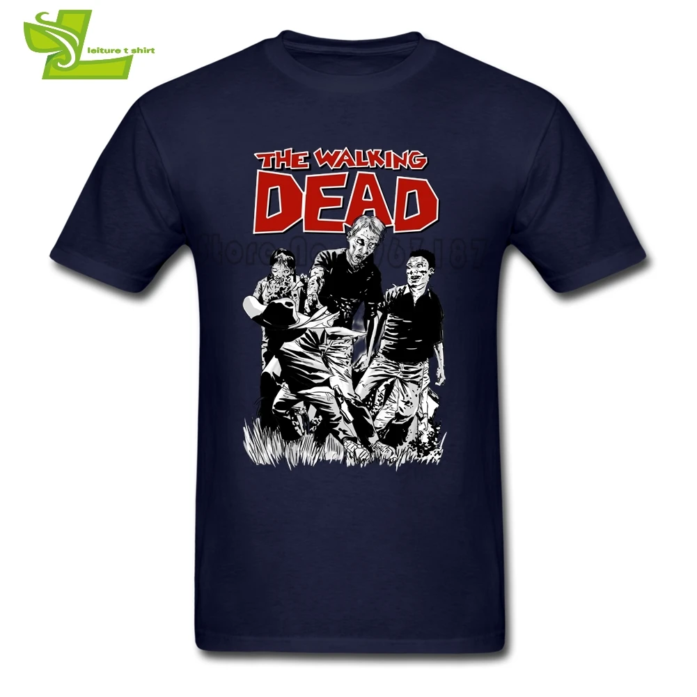 The Walking Dead/мужская футболка с короткими рукавами и круглым вырезом новая мужская