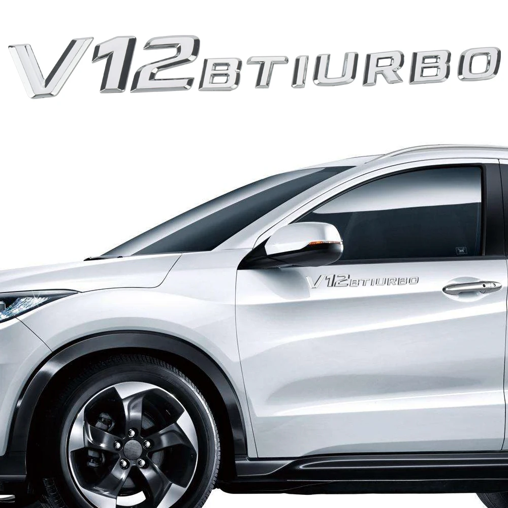 Автомобиль Стикеры V8 BITURBO V12 эмблема наклейка с логотипом магистральному