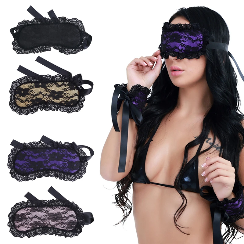 Взрослая бондаж наручники для секса маска глаз Blindfold Blinder SM эротическая раб секс