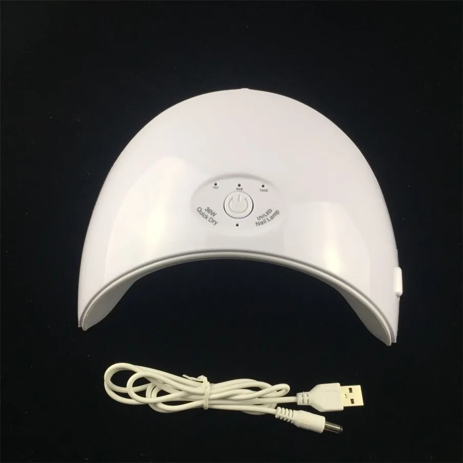 Новый 36 Вт Led УФ-лампы для ногтей сушилка всех Гель-лак Маникюр 12 шт. светодиодов с