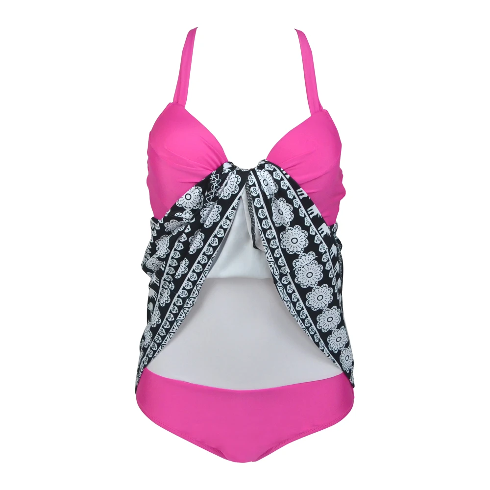 Цельный купальник плюс размер купальники для женщин 2017 новая пляжная одежда