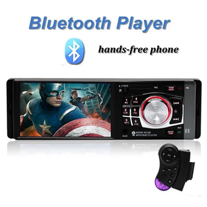 4 1 дюймовый автомобильный радиоприемник стереопроигрыватель Авторадио Din HD