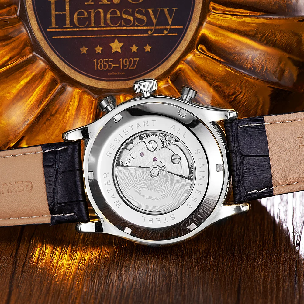 Часы наручные мужские механические Роскошные водонепроницаемые автоматические