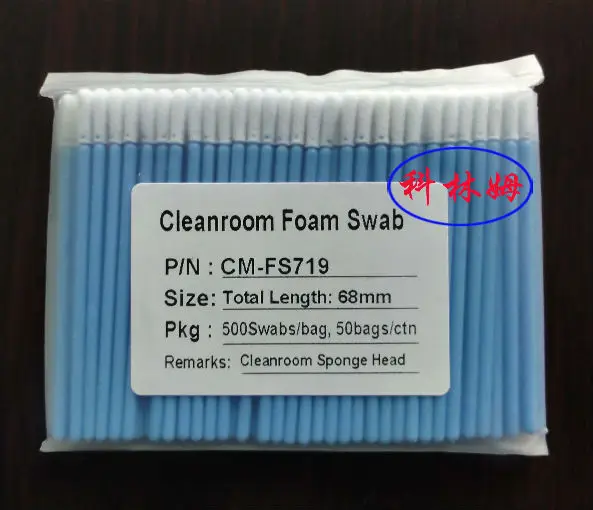 CM-FS719 Чистая комната Синяя ручка Наконечник из микропены Чистящие тампоны