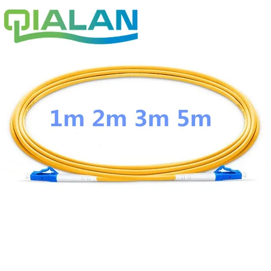 LC UPC to LC UPC Fiber Optic Patch Cord Duplex 2.0mm PVC Optical Jumper Single Mode FTTH Fiber Patch Cable LC Connector lc lc dx sm fiber adapter connector duplex lc upc flange connector ftth fiber optic adapter