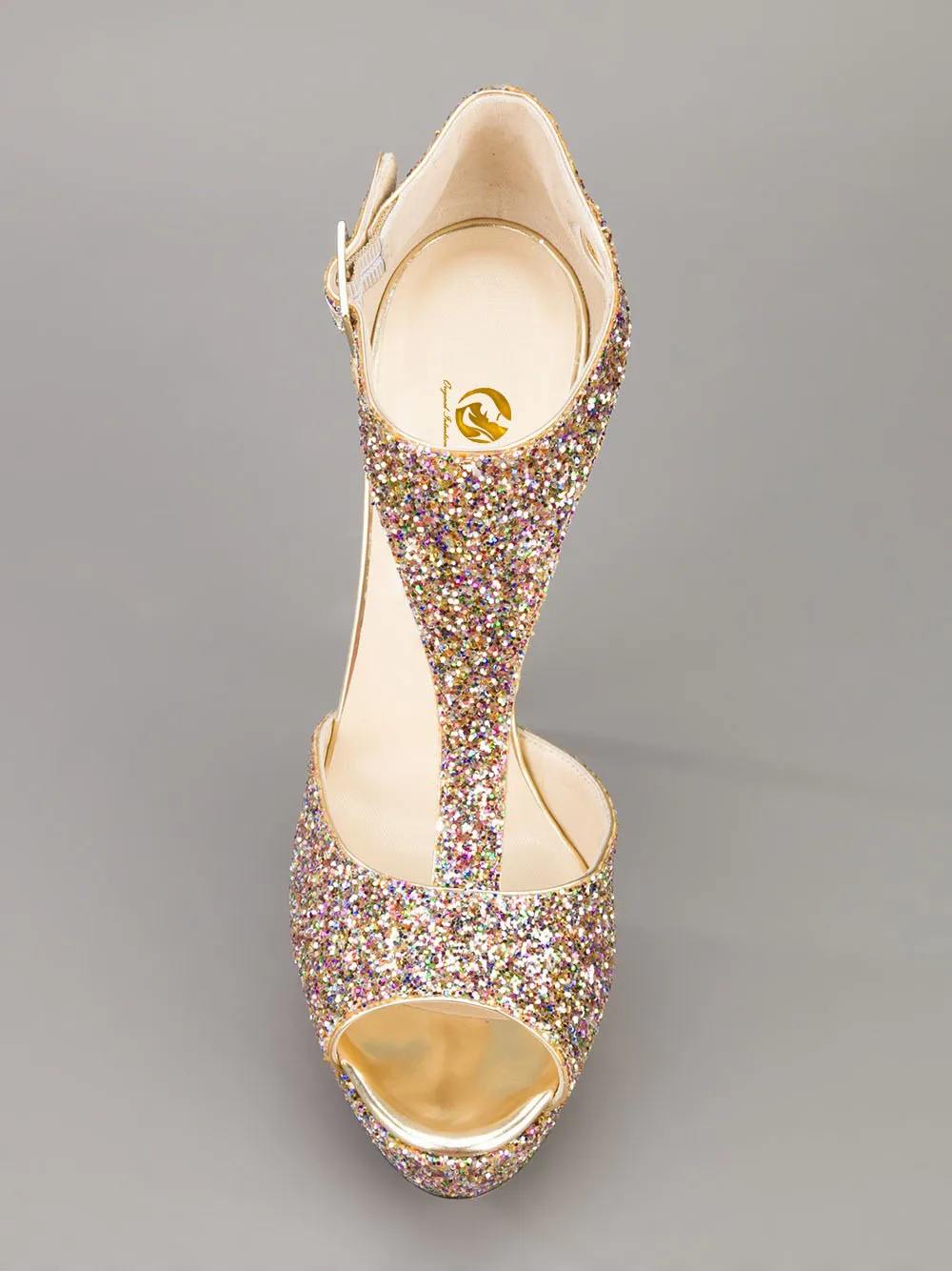 Женские босоножки на тонком каблуке с ремешком и пряжкой|sandals glitter|nice women sandalwomen