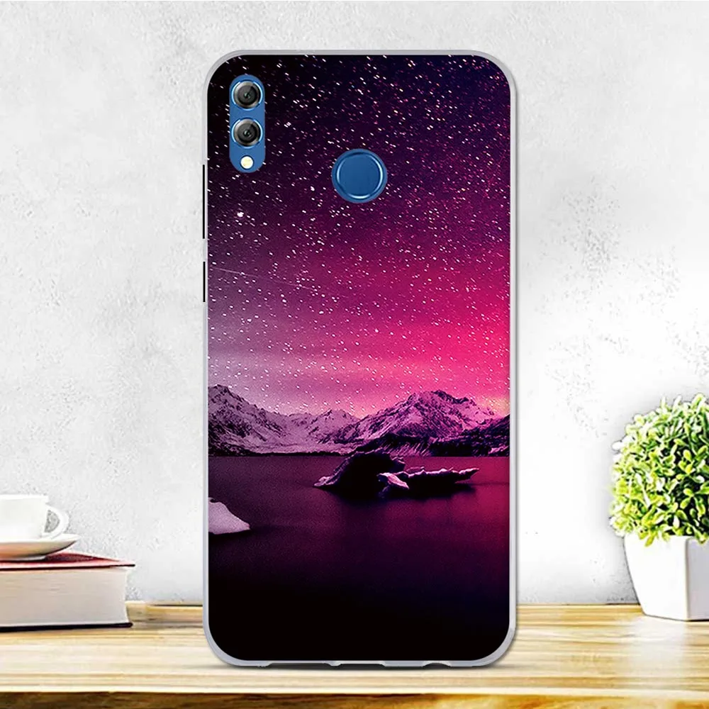 Чехол для Huawei Honor 8X Max чехол 7 12 дюйма Мягкая силиконовая задняя крышка из ТПУ Fundas /