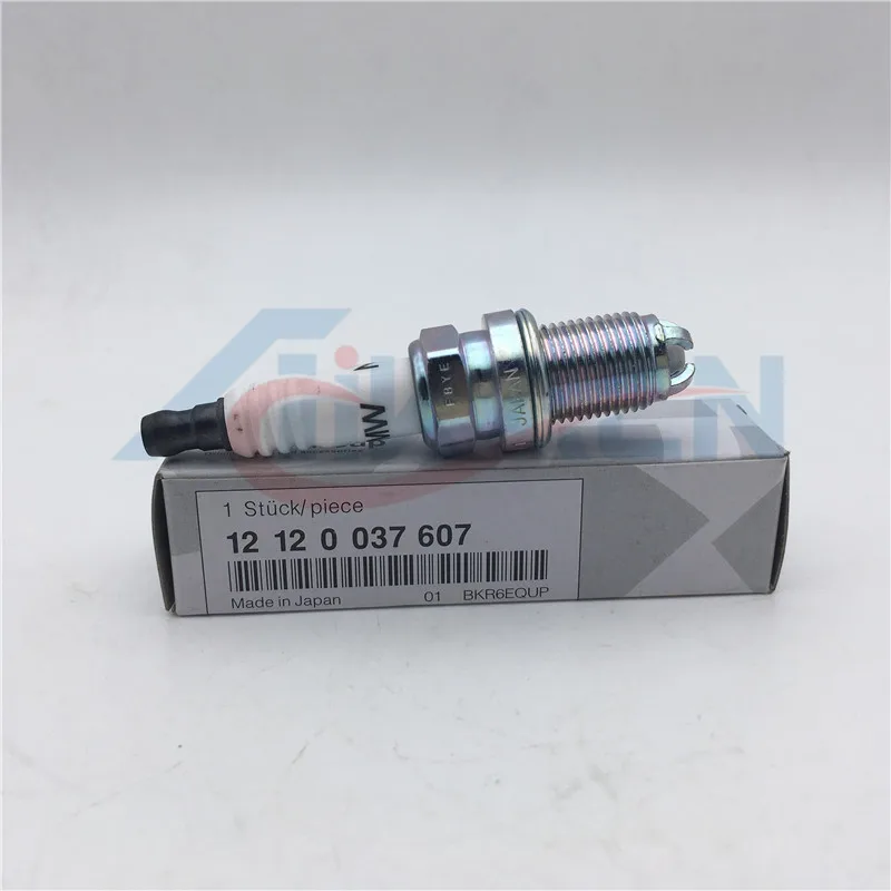 

6pcs original Iridium Spark Plug BKR6EQUP 12 12 0 037 607 12120037607 Ignition Plug For M54 E34 E36 E39 E46 Z3 320 528