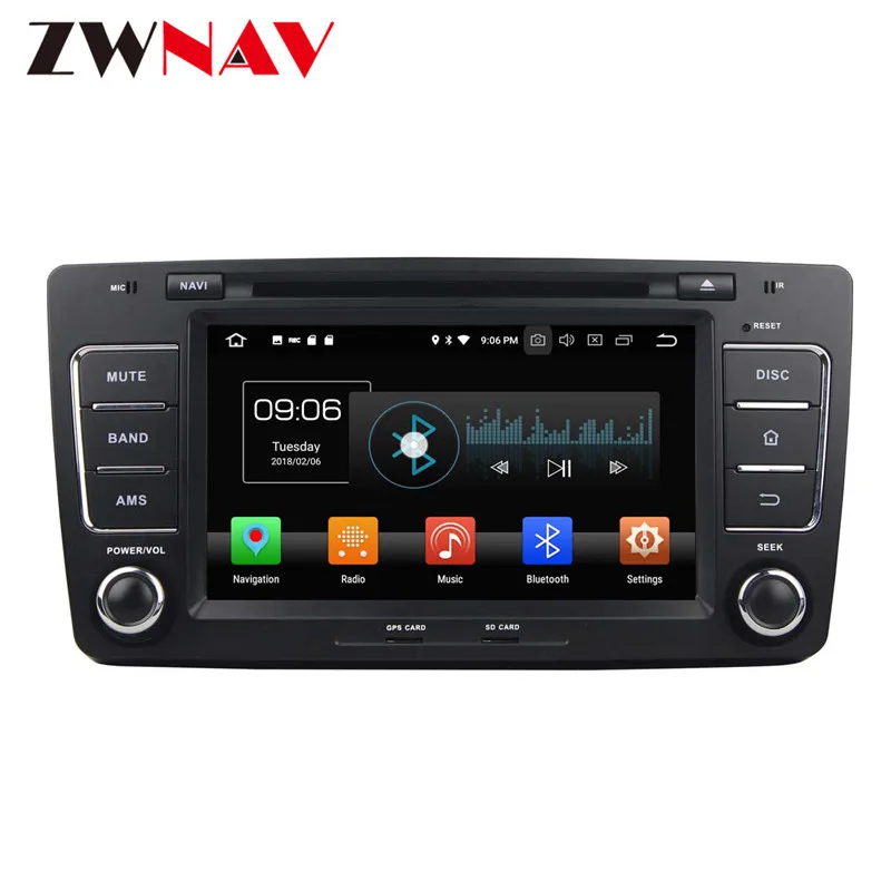 Android 8 4G+ 32G 1 Din руль для Skoda Octavia 2012 Автомобильный мультимедийный dvd-плеер магнитофон головное устройство