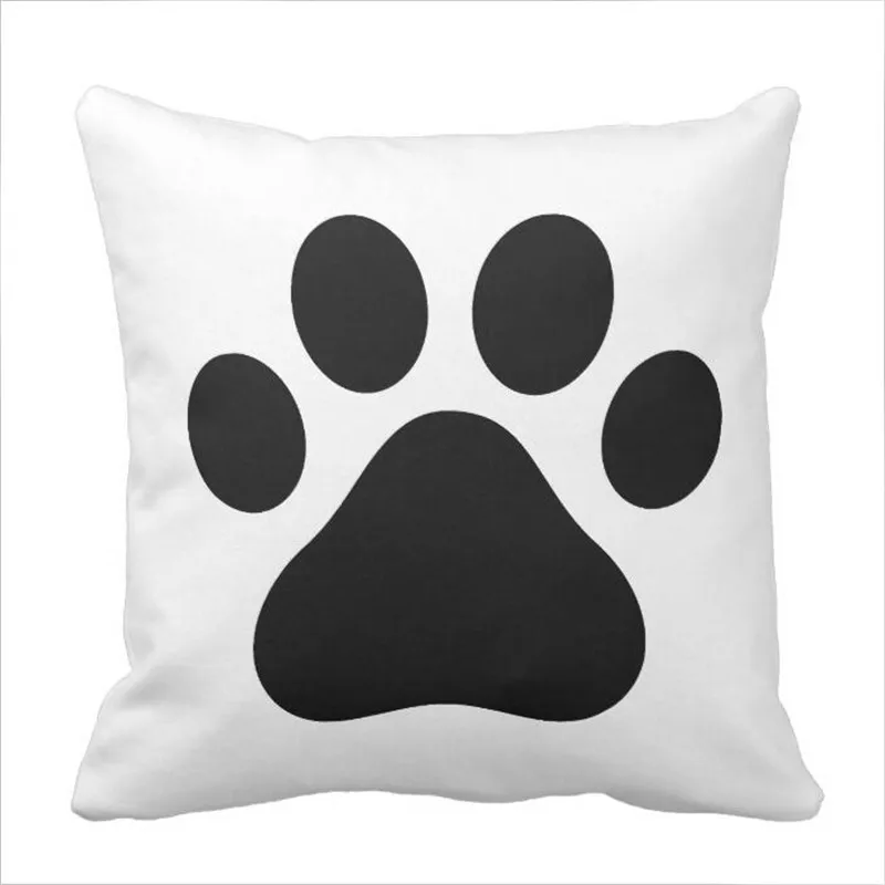 Чехол из полиэстера с изображением милых собачьих лап|pillow case|throw pillow casesprinted case |