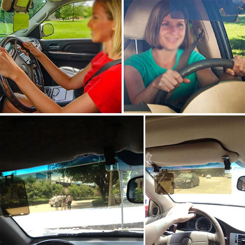 Автомобильный солнцезащитный козырек с клипсой HD четкое видение|Козырьки для