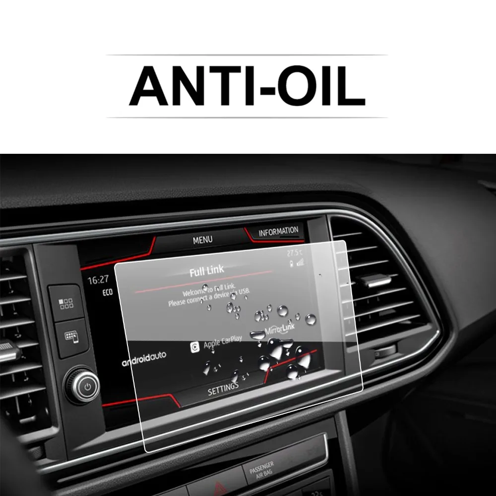 

RUIYA Car Screen Protector For Leon X-Perience 8 Inch 2017 GPS Navigation Touch Center Display Auto Interior Accessories