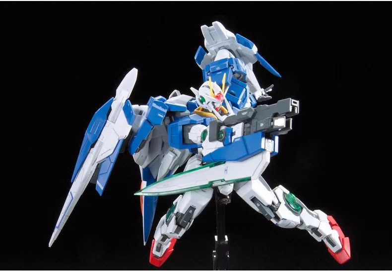 Bandai подлинный RG 1/144 аниме HG 00 Raiser Gundam GN-0000 модель собранная 13 см 00R робот фигурка gunpla мультфильм детские игрушки
