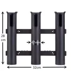 Marine Boat Yacht Kayak Fishing Vertical 3 Link Rod Holder Organiser Pole Tube Mount Bracket Socket Rack Lure Pliers Storage