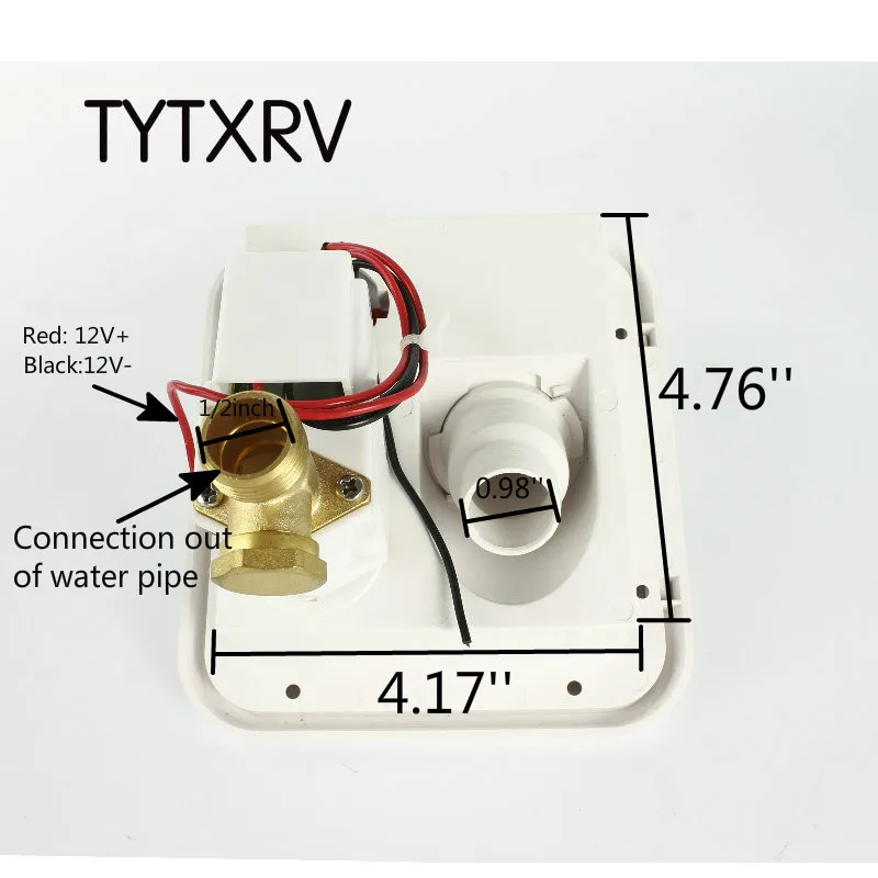 White Carded Gravity/Plastic Water Inlet Hatch Caravan Accessories Camper Motorhome TYTXRV