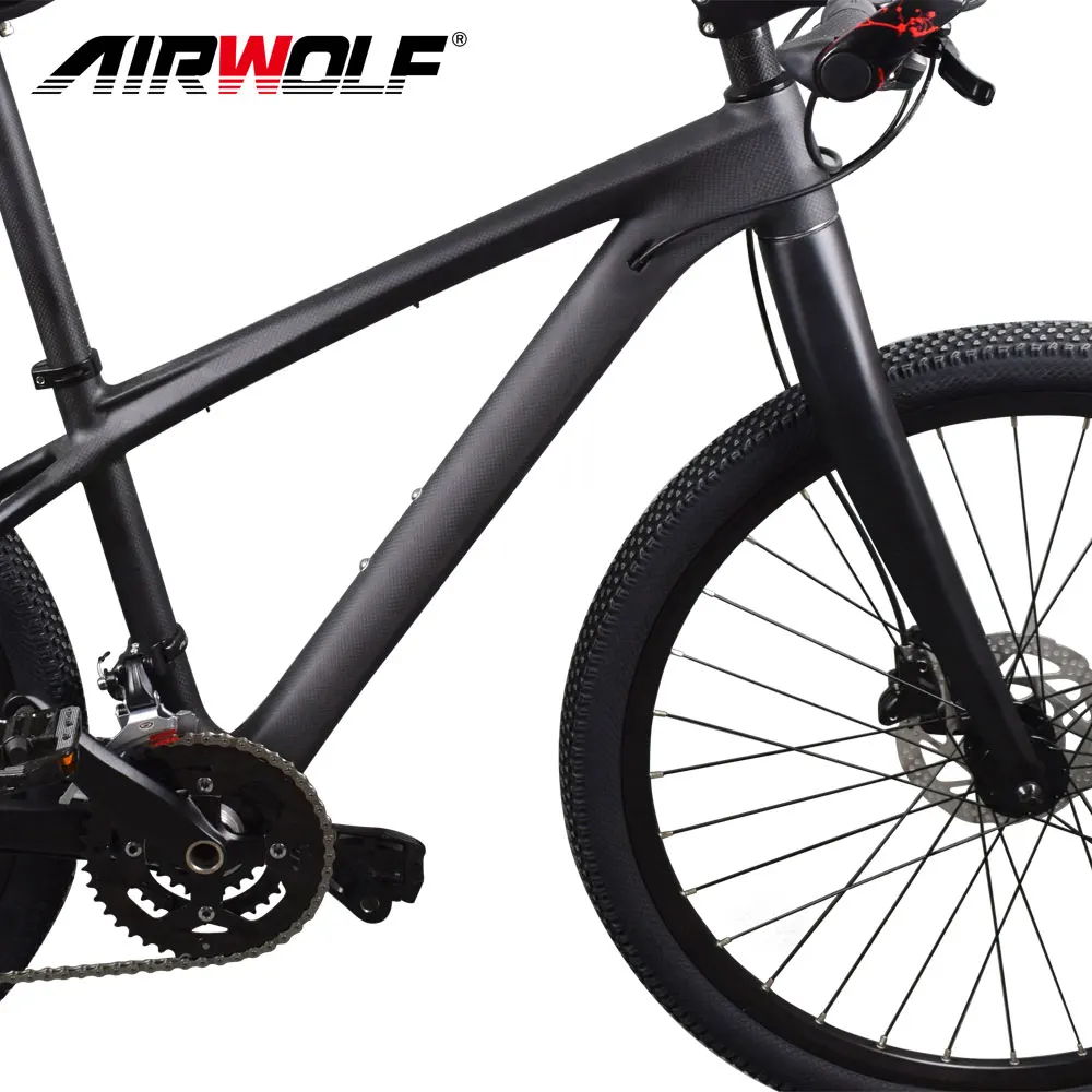 Airwolf карбоновый MTB велосипед 26er карбоновый горный велосипед с SH1MANO M370 набор дисковых тормозов для детей/женщин карбоновый bicicleta