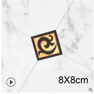 8X8CM 10 шт./лот ПВХ водостойкая плитка диагональная наклейка 12X12 см самоклеющаяся настенная плитка наклейка мебель ванная комната 3D пол Декор Наклейка - Цвет: 8X8CM
