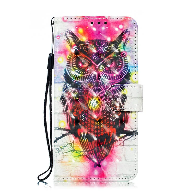 Owl Чехол для телефона для Xiaomi mi 8 Lite 9 9 SE A2 Lite чехол с изображением цветного открытка с бабочкой держатель чехол для Red mi 6 6A Note 7 6 Coque - Цвет: Owl