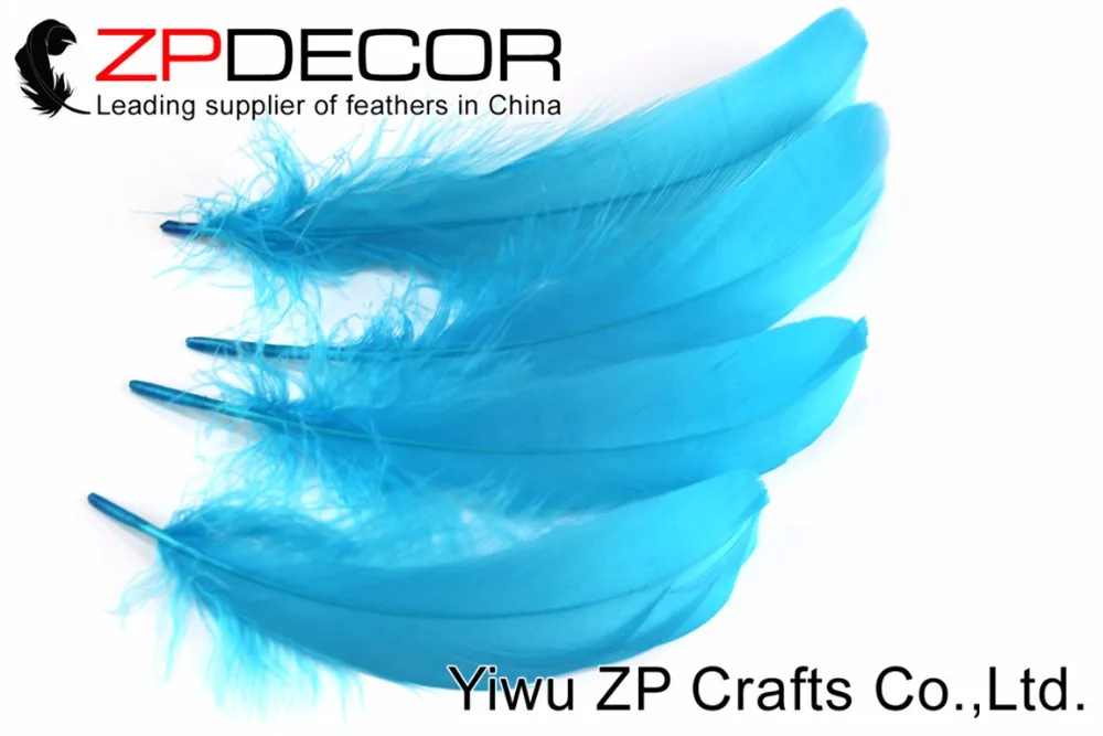ZPDECOR перо Прямая поставка с фабрики 200 шт./лот дешевая Бирюзовая синяя краска