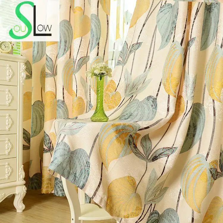Жаккардовые занавески с тропическим лесом s плотные качественные шторы для