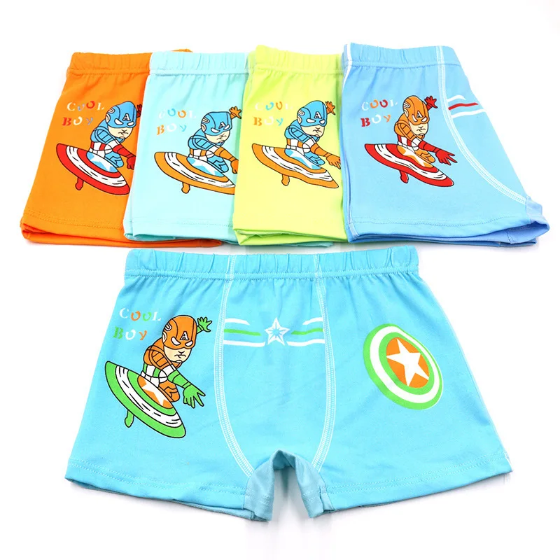 5 шт./лот трусы для мальчиков нижнее белье трусы-боксеры младенцев enfant garcon