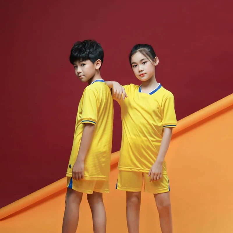 Лето 2019 детские футбольные Джерси детский спортивный комплект для мальчиков