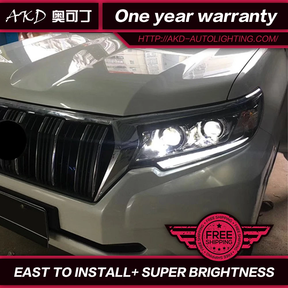 Автомобильные лампы для стайлинга Yoyota Land Cruiser Prado 2017 2018 h7 Bi Xenon луч объектив