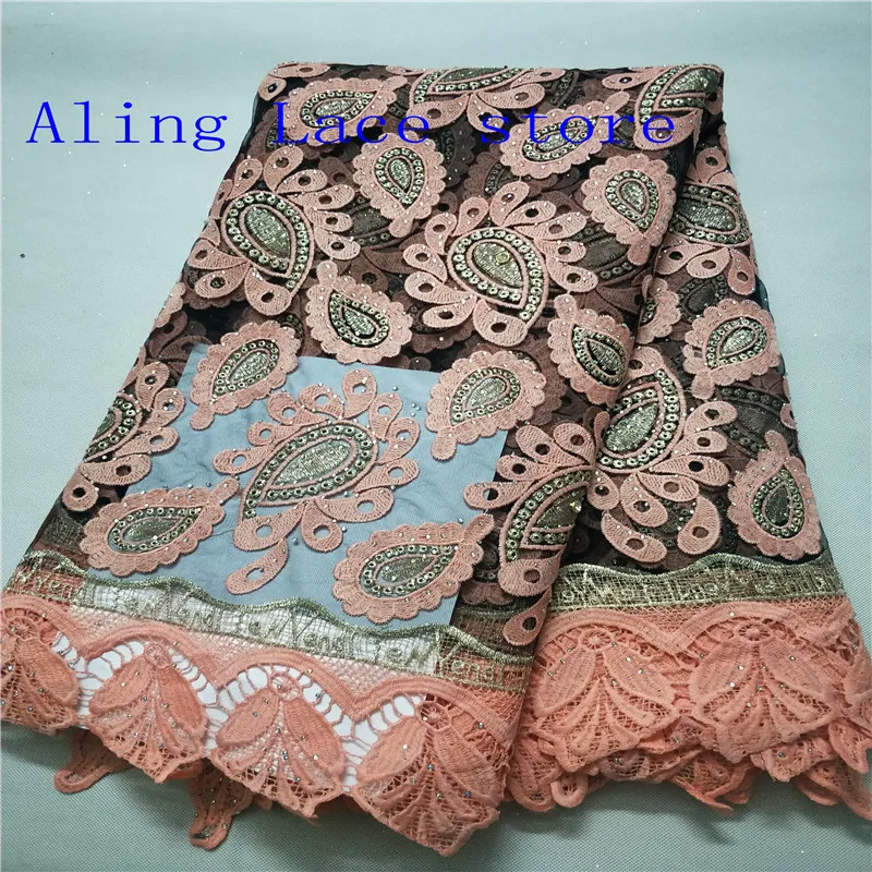 Последняя африканская кружевная ткань драгоценные камни высокого качества с вышивкой нигерийская кружевная ткань для женщин французское клетчатое кружево ткань