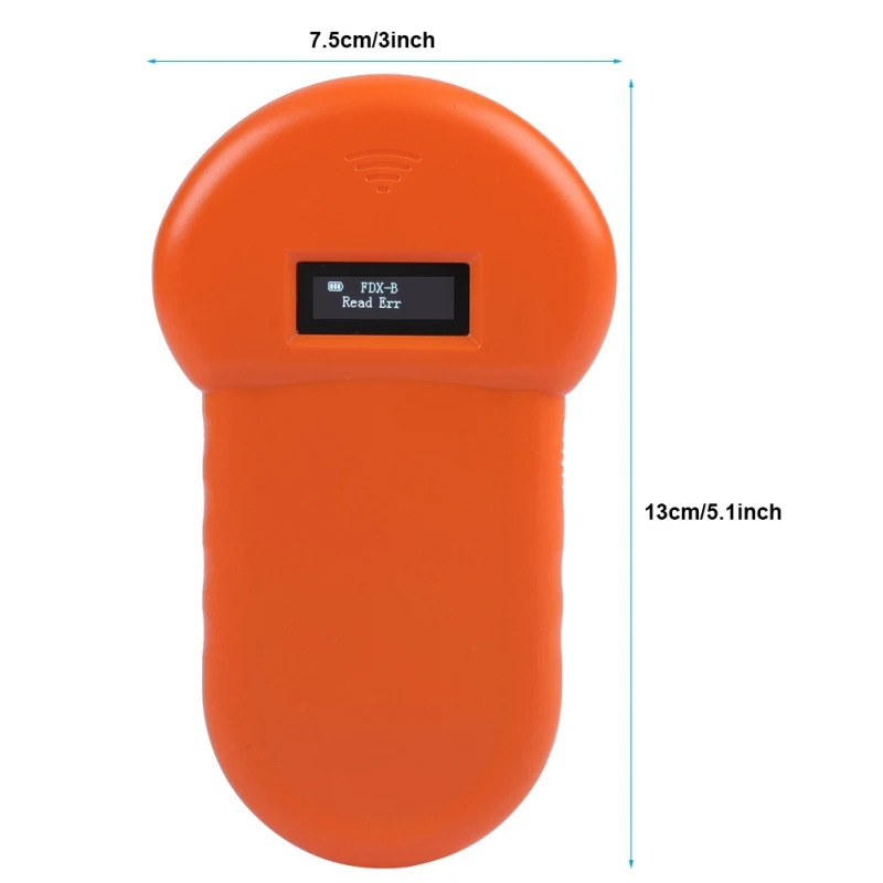 Портативный RFID-считыватель чипов для домашних животных 134 2 кГц ISO11784/11785 |