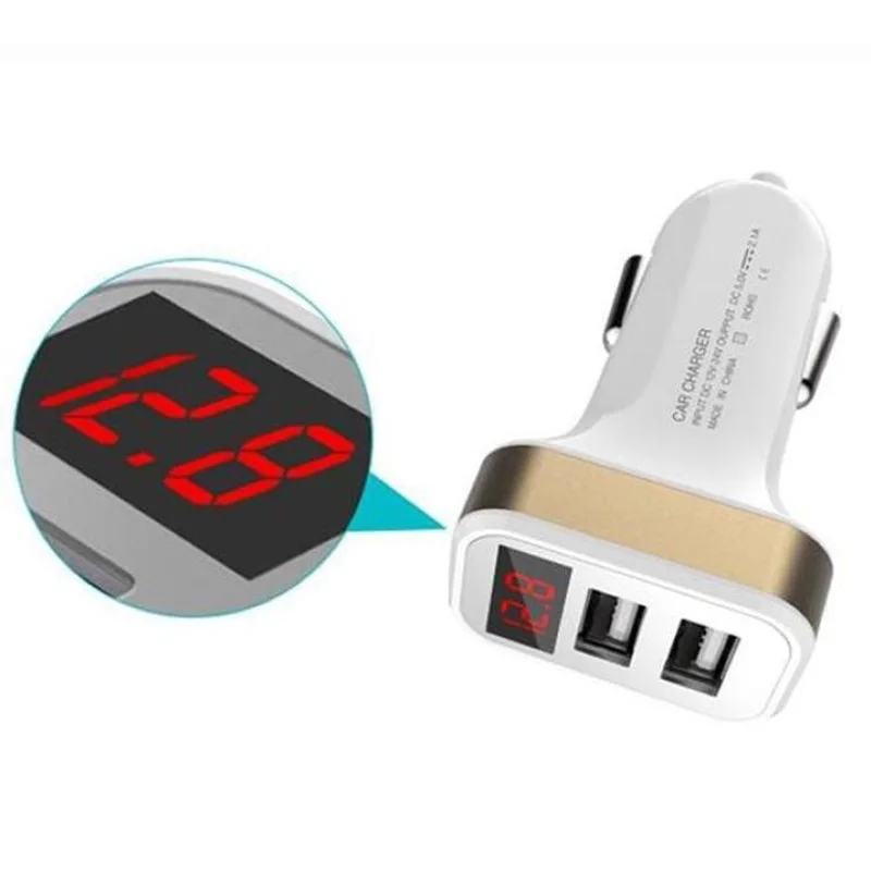 Автомобильное зарядное устройство с светодиодный USB-портами 5 В 2 1 А | Мобильные