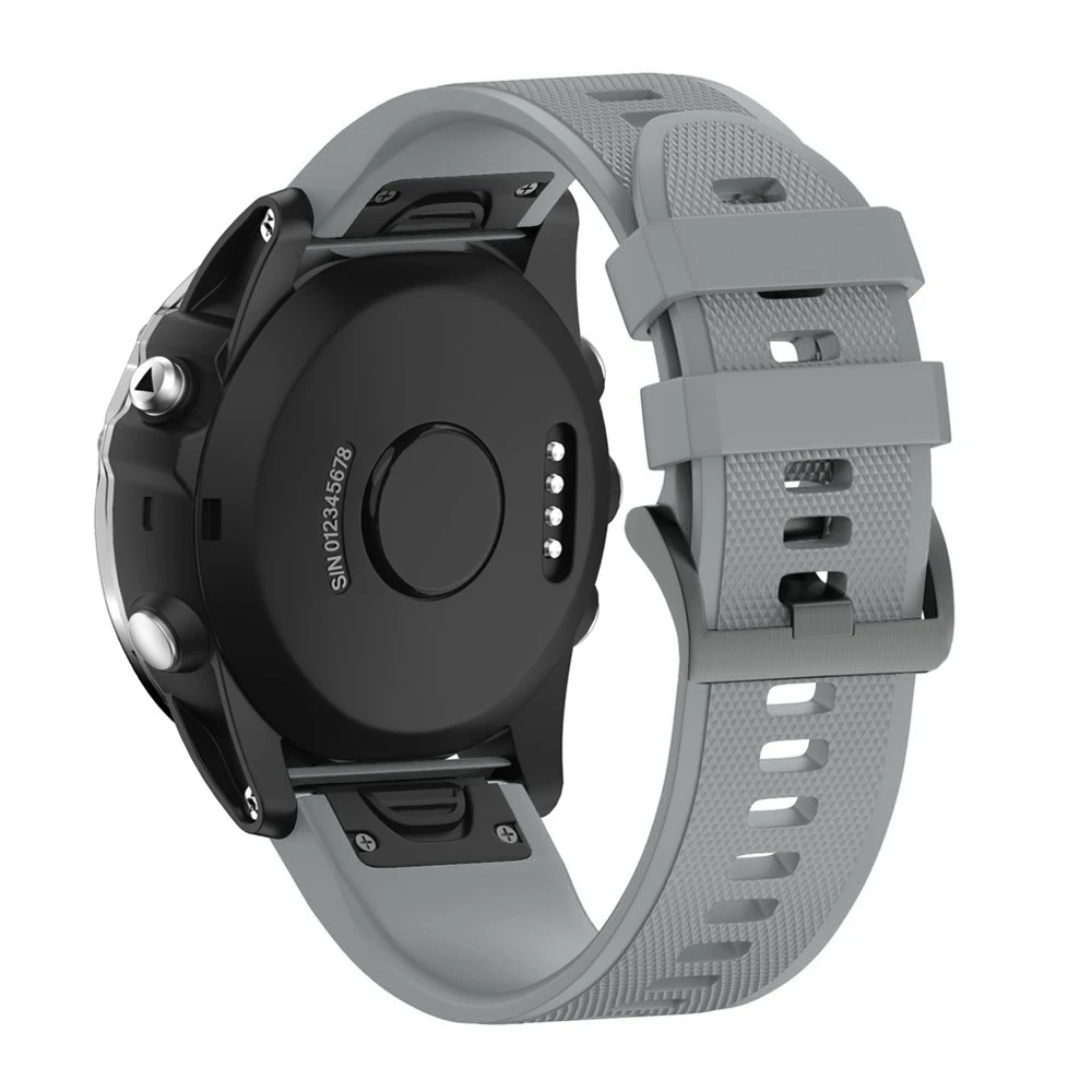 26, 22, 20 мм, ремешок для смарт-часов наручных gps-часов Garmin Fenix 5x, 5, 5S 3 3HR D2 S60 gps часы, быстросъемный силиконовый легко регулируемый ремешок для наручных часов