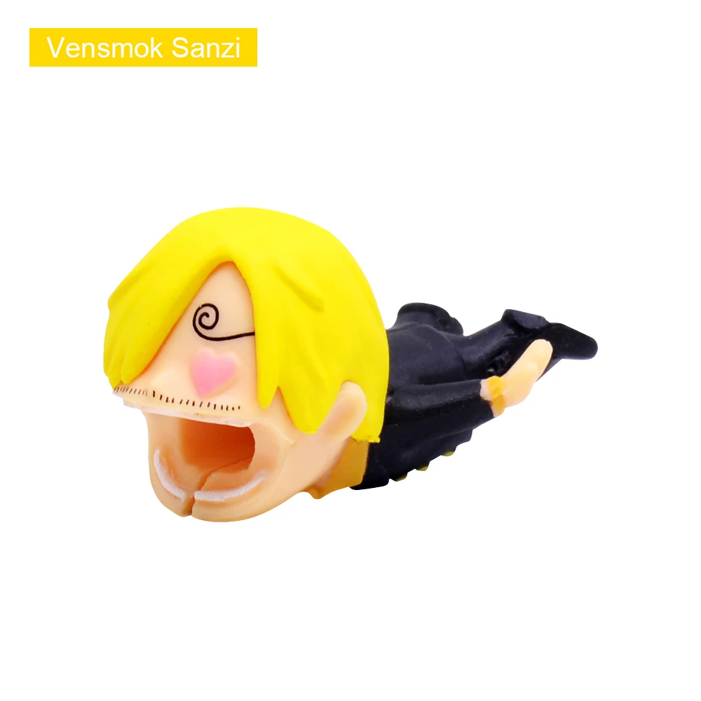 Vensmok Sanzi CHIPAL Cute Anime Bite Wire Winder для iPhone 6 6 S 7 8 Plus X XS XR защита для usb-кабеля Органайзер чомперы Мультяшные животные укусы - Цвет: Vensmok Sanzi