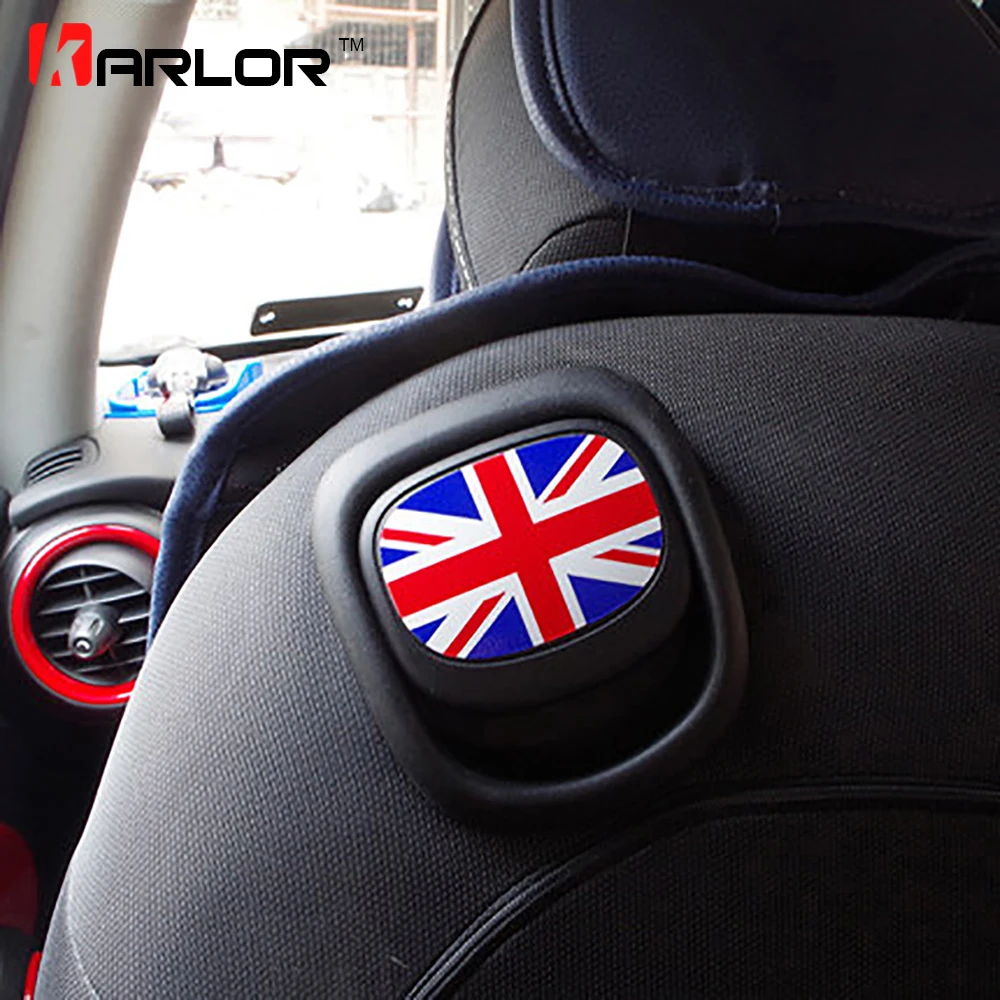 Для Mini Cooper F55 F56 наклейка на ручку сиденья в клетку соединение Джек радужные