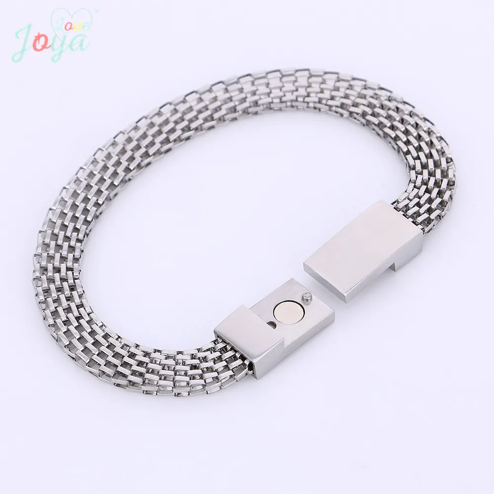 Joya Love Easy-hook Silver Bracelet For Men Stainless Steel Fashion Simple Jewelry Wholesale Gift Bracelets &amp Bangles | Украшения и