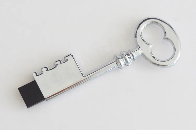 Миниатюрный металлический USB флеш-накопитель с золотым ключом, флеш-накопитель, 4 ГБ, 8 ГБ, 16 ГБ, 32 ГБ, 64 ГБ, 128 ГБ, флеш-накопитель, u-диск