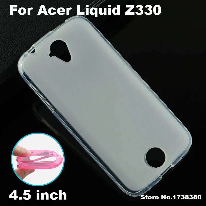 Для Acer Liquid Z330 чехол 4 цвета матовый из ТПУ мягкий для телефона задняя крышка (4 5