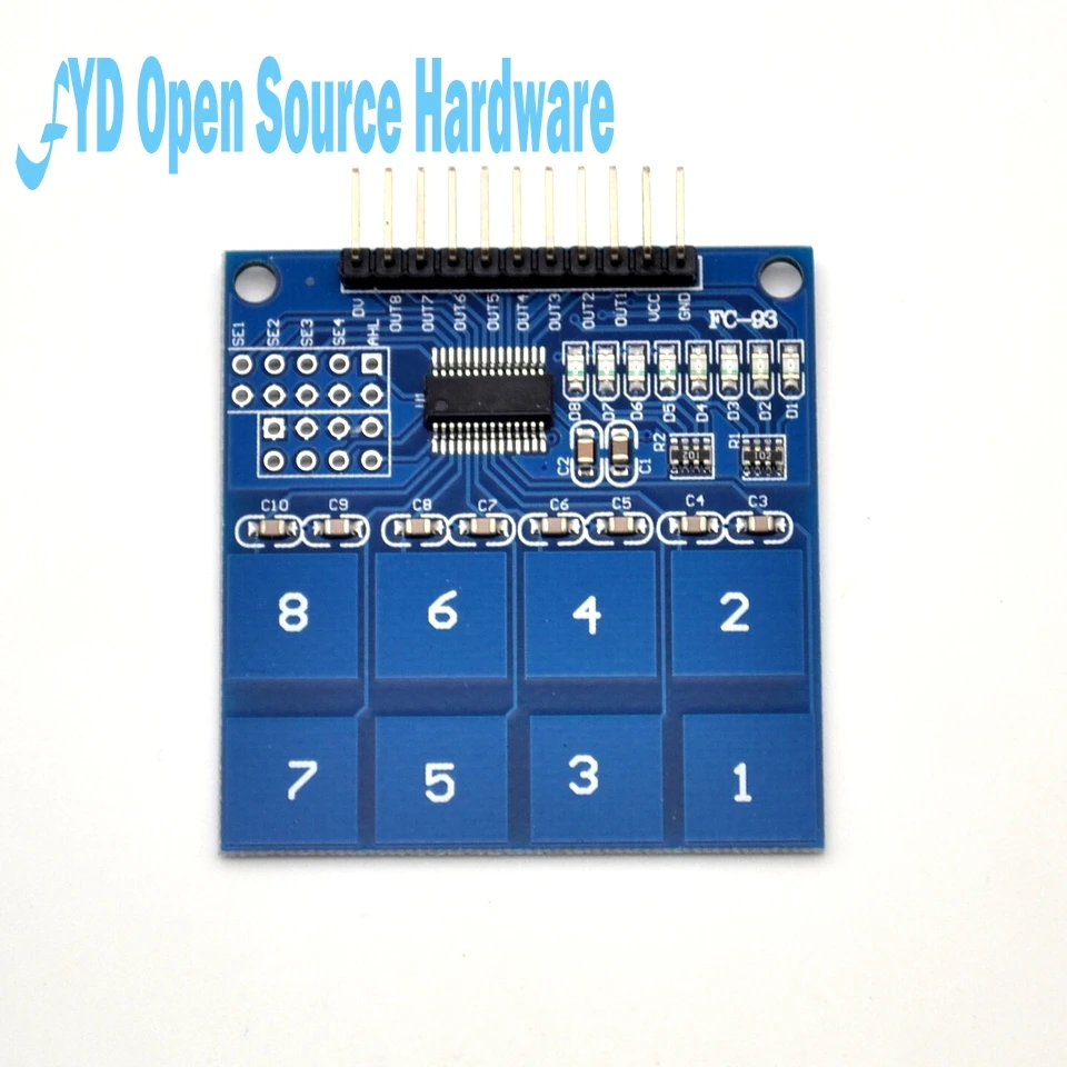 TTP226 8 канальный цифровой емкостный сенсорный модуль переключателя|module switch|module