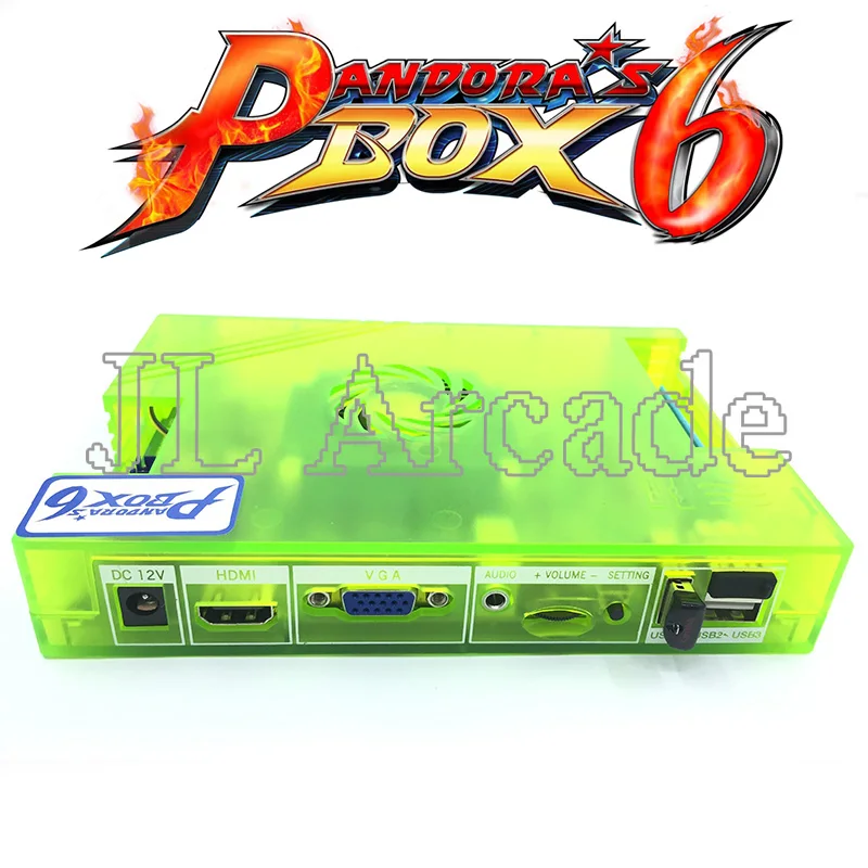 Pandora Box 6 1300 в 1 семейная версия контрольные принадлежности diy аркадный джойстик