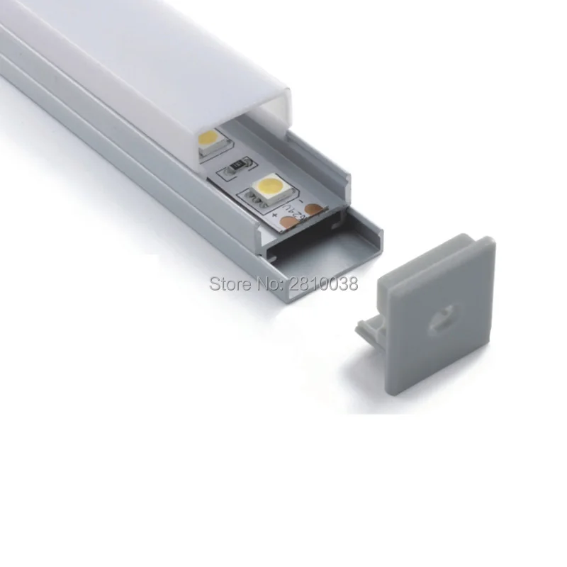 300X2 м наборы/лот анодированный Серебряный линейный световой профиль led и 20 мм