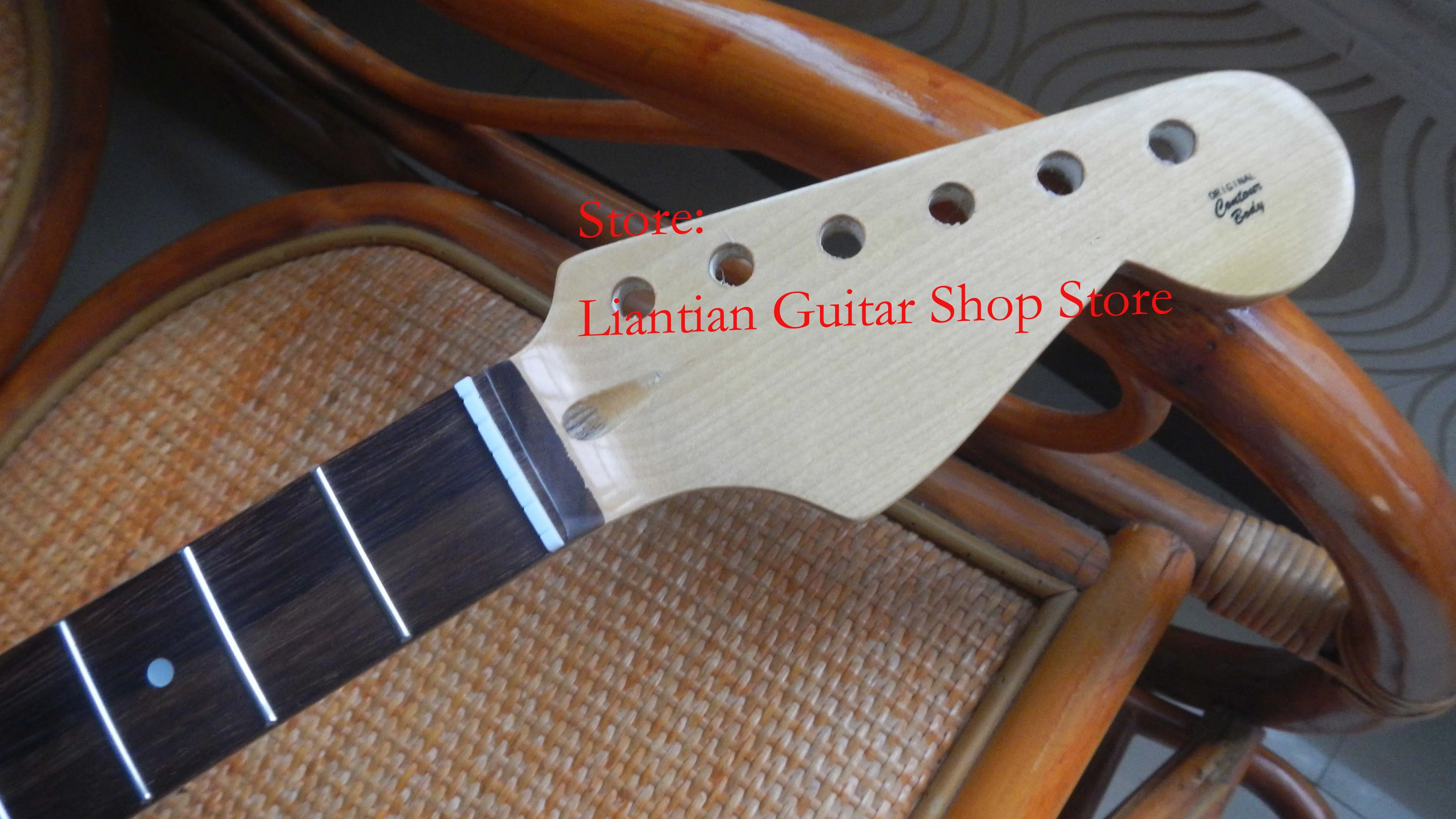 Быстрая stratocaster электрогитара st шеи 22 лада гриф из красного дерева лак после того, как ремень, гитара шеи-17-11