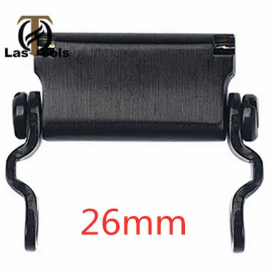 Black 26mm Многофункциональная Пряжка для часов, ремешок для браслета, многофункциональная застежка для крепления болтов - Цвет: Black 26mm