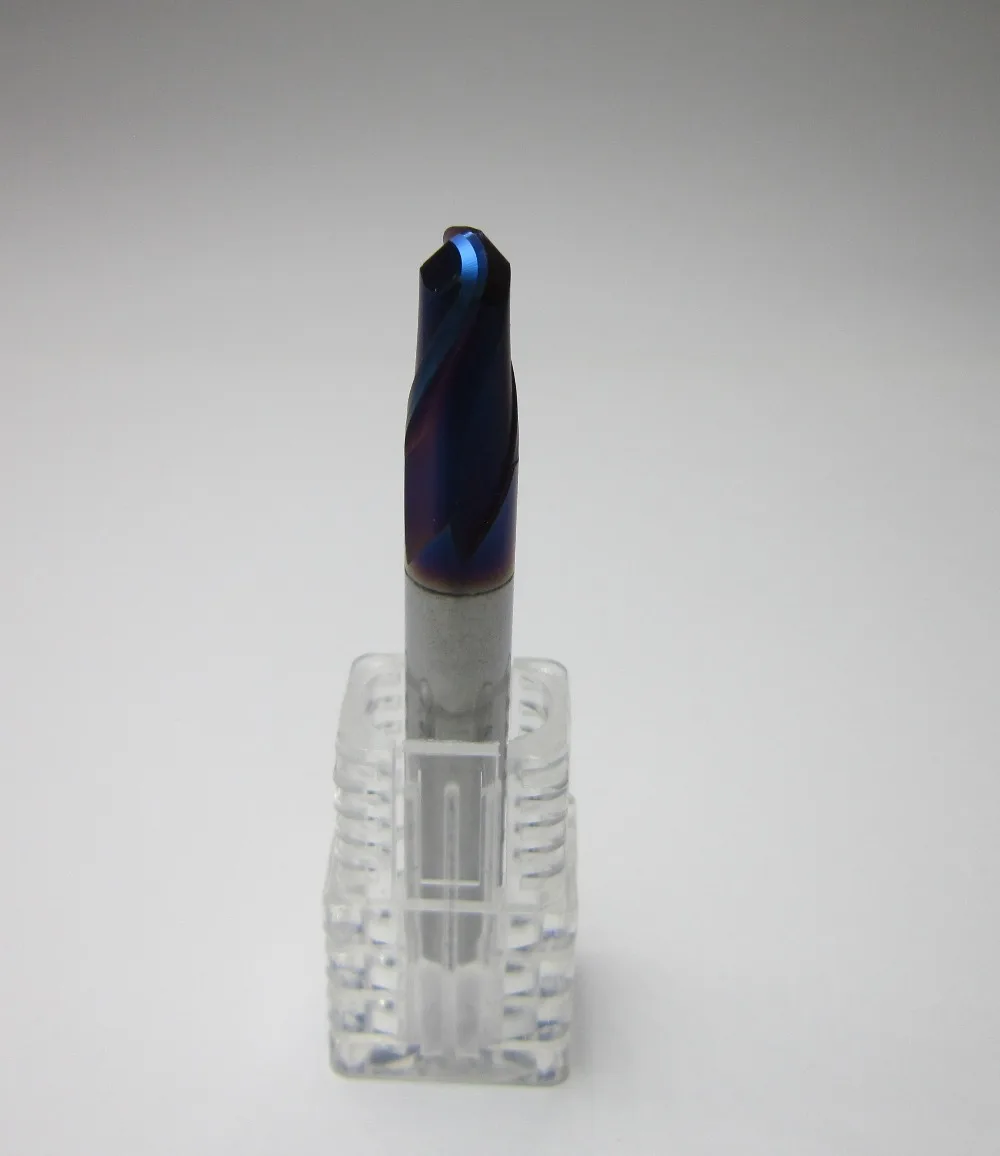 

wholesale 5PCS radius 4.0 MM HRC68 R4.0 2 flutes Tungsten Carbide Ball Nose End Mill CNC milling cutter DIA=8MM freeship