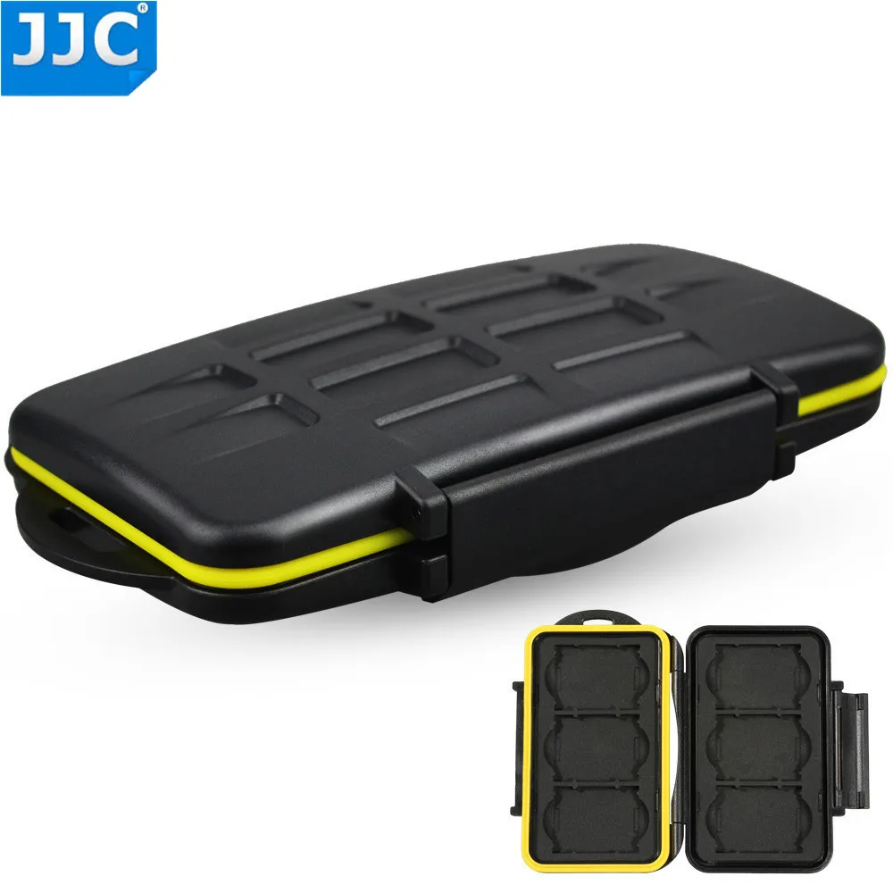 

JJC MC-XQD6 Water-resistant Anti-shock XQD Card Holder Camera Memory Card Bag Case Storage Protector Cover For 6 XQD Cards