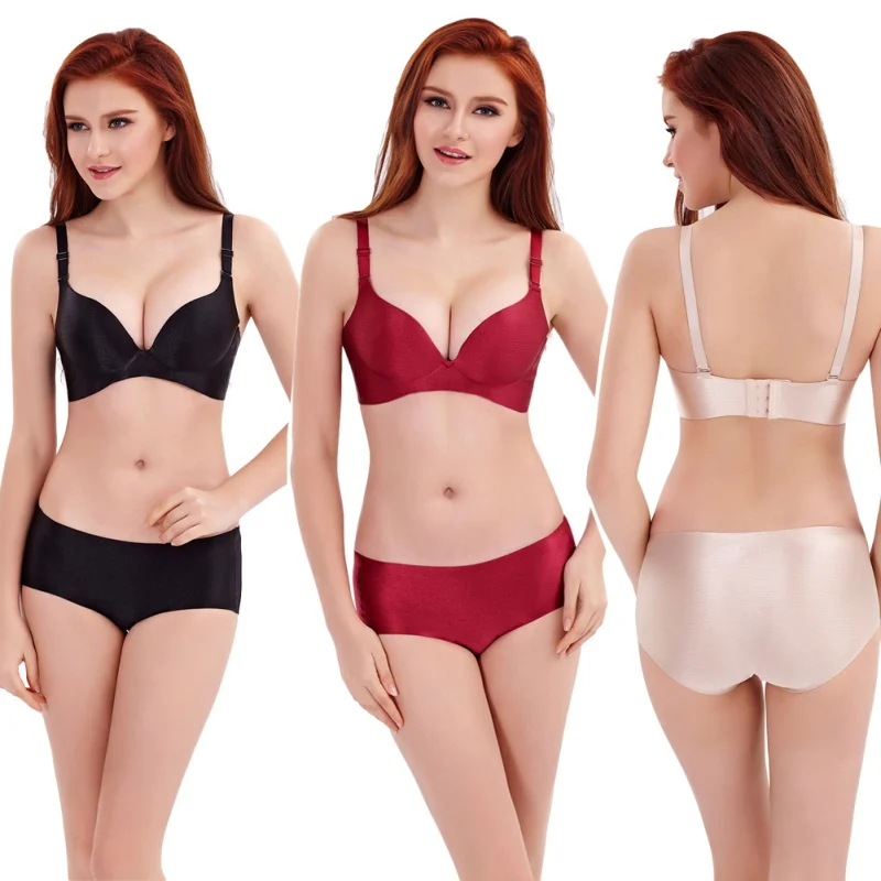 Сексуальное женское Бесшовное нижнее белье без косточек бюстгальтер Пуш Ап 34 36 38
