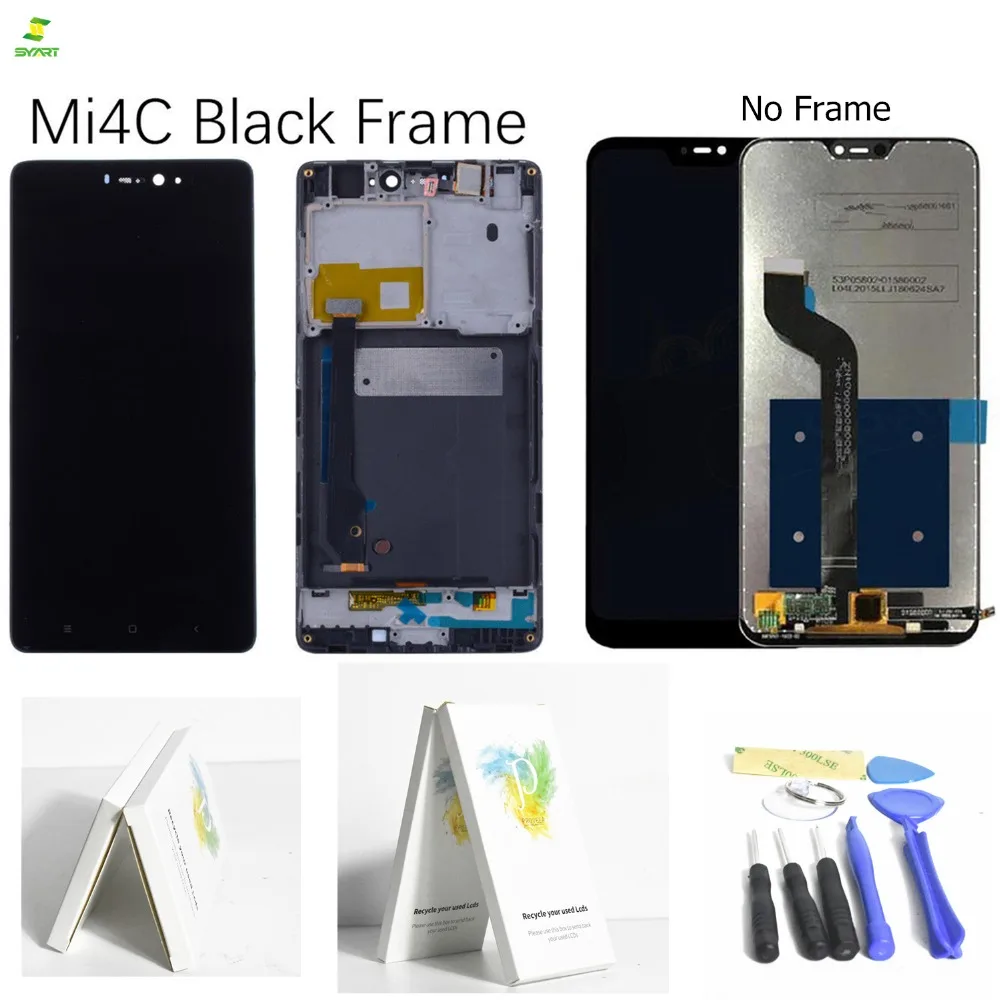 ЖК экран mi 4C с рамкой для Xiaomi 4c дисплей + сенсорный новый дигитайзер стеклянная