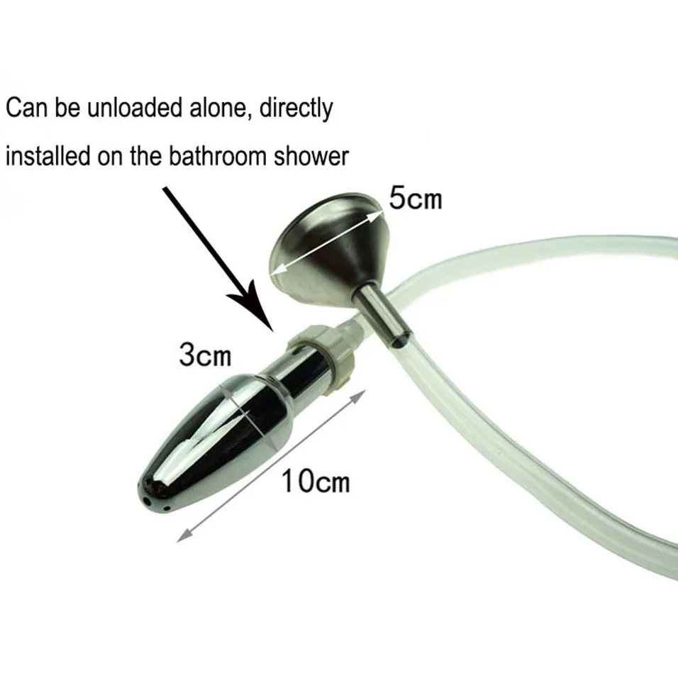 CamaTech металлическая воронка набор клизмы для анальной чистки пустая Анальная