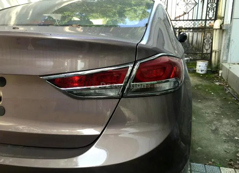 Новинка! Для 6 го поколения для hyundai Elantra Avante 2016 2017 ABS хромированный задний фонарь